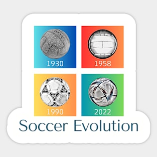 SCBL005 - Soccer Ball Evolution (Front Only) Sticker